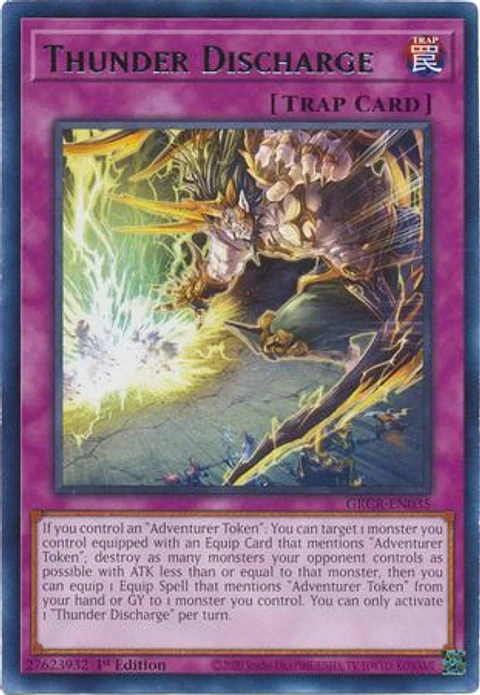 Thunder Discharge - GRCR-EN035 - Rare 