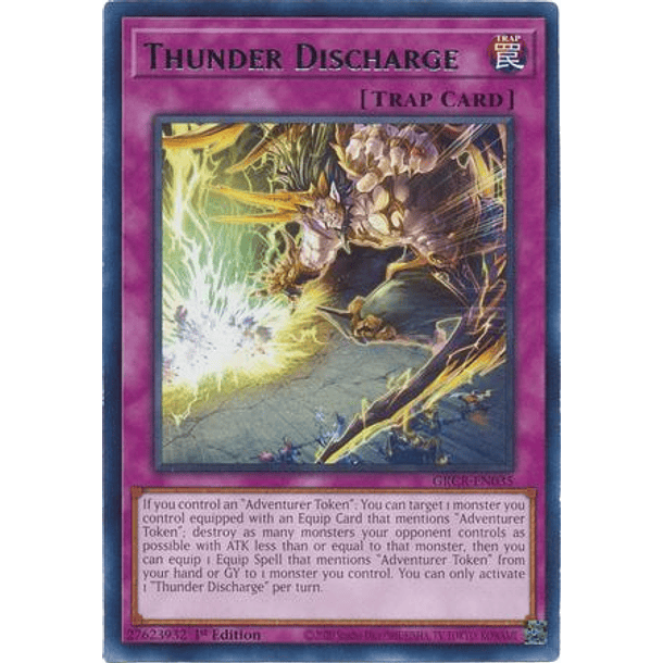 Thunder Discharge - GRCR-EN035 - Rare 