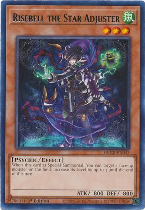 Risebell the Star Adjuster - GRCR-EN043 - Rare 