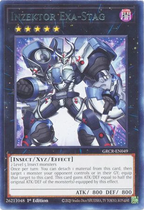 Inzektor Exa-Stag - GRCR-EN049 - Rare 