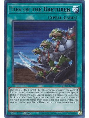 Ties of the Brethren - GRCR-EN053 - Rare 