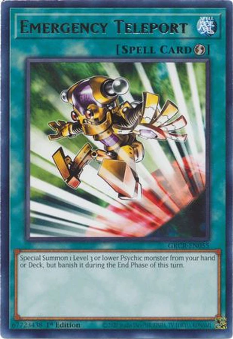 Emergency Teleport - GRCR-EN055 - Rare 