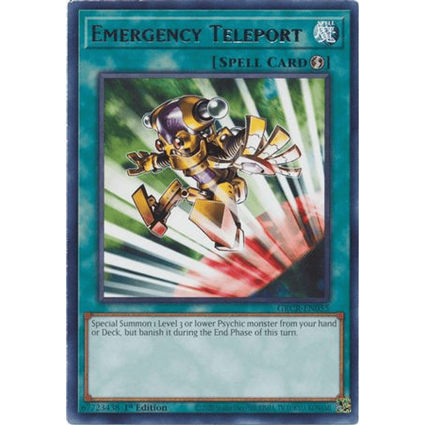 Emergency Teleport - GRCR-EN055 - Rare 