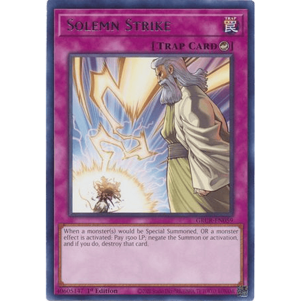 Solemn Strike - GRCR-EN059 - Rare