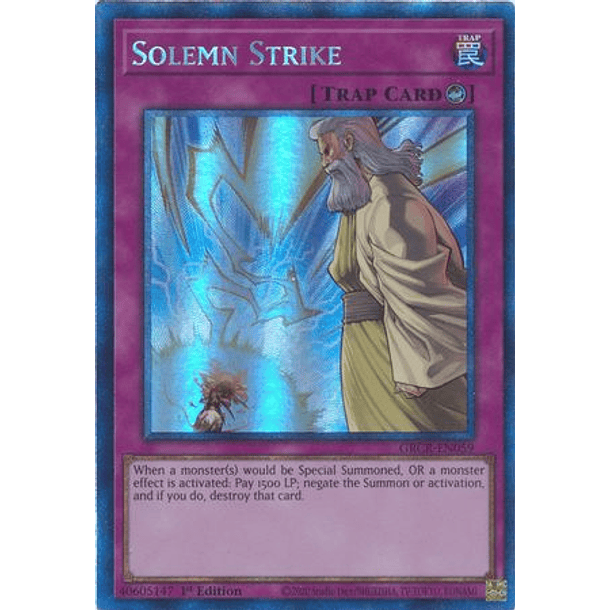 Solemn Strike - GRCR-EN059 - Collectors Rare