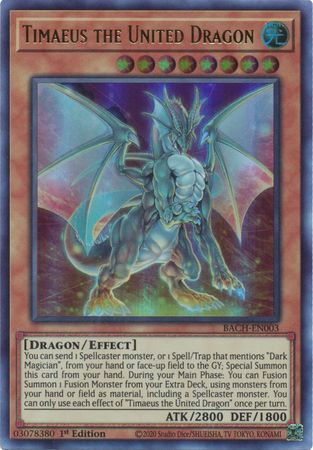 Timaeus the United Dragon - BACH-EN003 - Ultra Rare 1