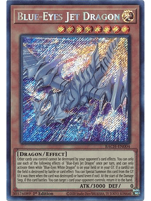 Blue-Eyes Jet Dragon - BACH-EN004 - Secret Rare 