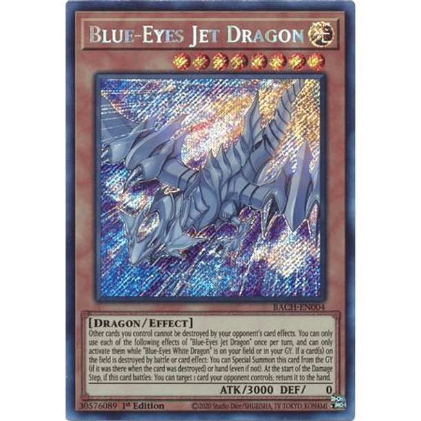 Blue-Eyes Jet Dragon - BACH-EN004 - Secret Rare 