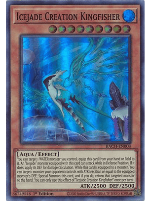 Icejade Creation Kingfisher - BACH-EN008 - Super Rare