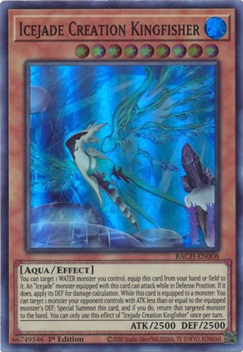 Icejade Creation Kingfisher - BACH-EN008 - Super Rare