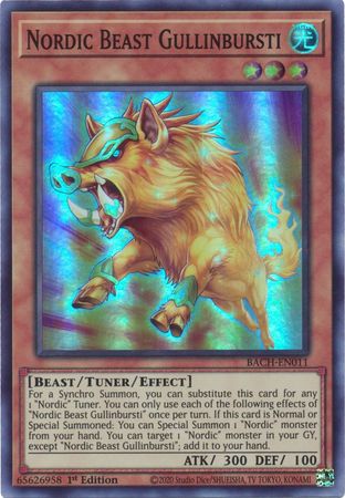 Nordic Beast Gullinbursti - BACH-EN011 - Super Rare 1