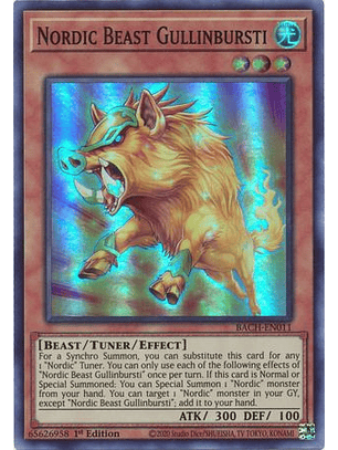 Nordic Beast Gullinbursti - BACH-EN011 - Super Rare