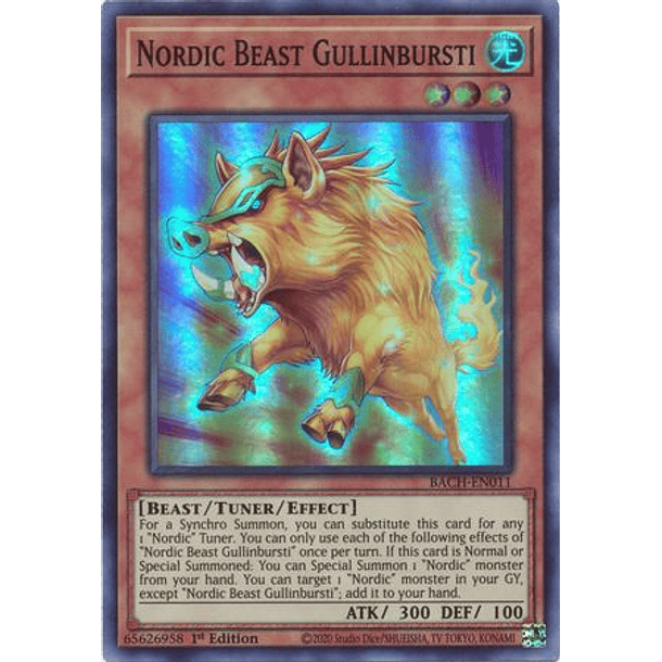 Nordic Beast Gullinbursti - BACH-EN011 - Super Rare