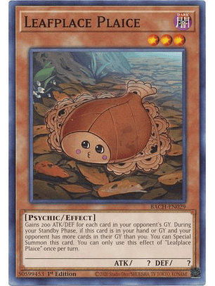 Leafplace Plaice - BACH-EN029 - Common 