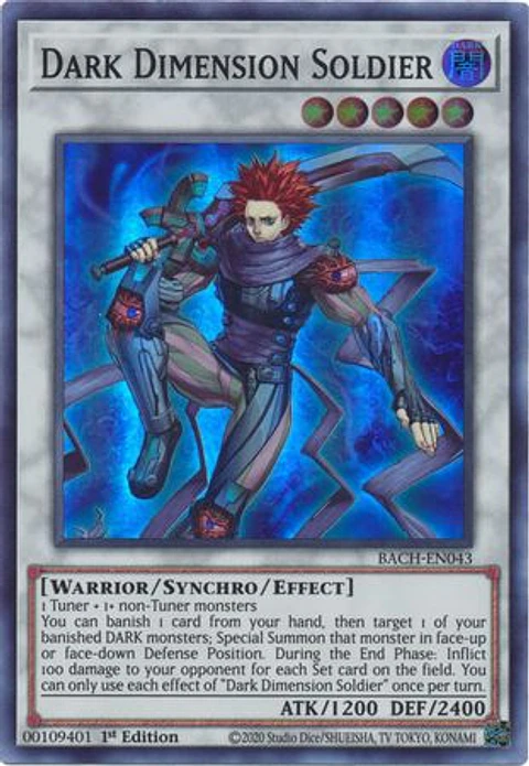 Dark Dimension Soldier - BACH-EN043 - Super Rare