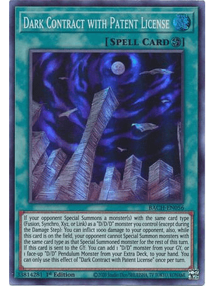 Dark Contract with Patent License - BACH-EN056 - Super Rare