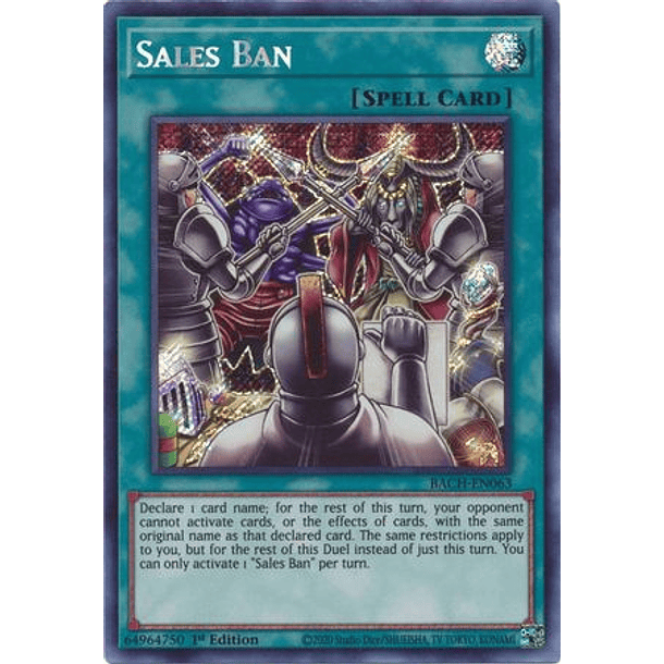 Sales Ban - BACH-EN063 - Secret Rare