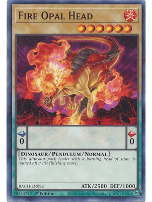 Fire Opal Head - BACH-EN092 - Common