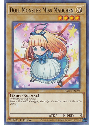 Doll Monster Miss Mädchen - BACH-EN093 - Common