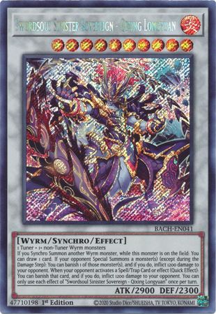 Swordsoul Sinister Sovereign - Qixing Longyuan - BACH-EN041 - Secret Rare 1