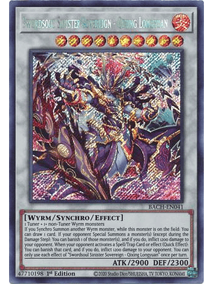 Swordsoul Sinister Sovereign - Qixing Longyuan - BACH-EN041 - Secret Rare