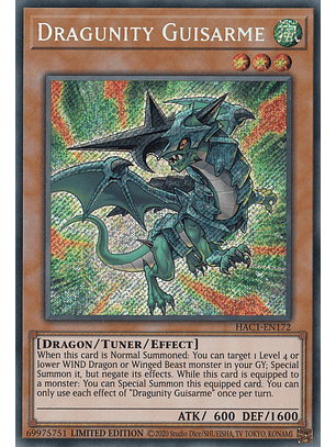 Dragunity Guisarme - HAC1-EN172 - Secret Rare