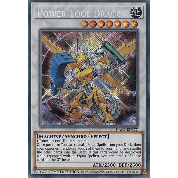 Power Tool Dragon - HAC1-EN177 - Secret Rare