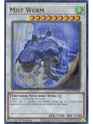 Mist Wurm - HAC1-EN166 - Duel Terminal Ultra Parallel Rare