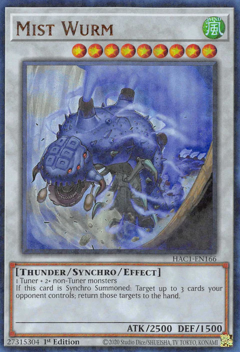 Mist Wurm - HAC1-EN166 - Duel Terminal Ultra Parallel Rare