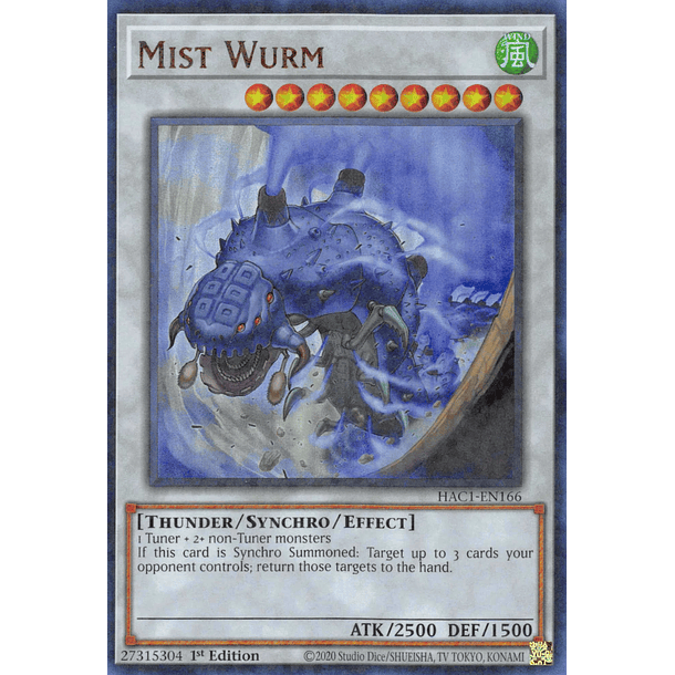 Mist Wurm - HAC1-EN166 - Duel Terminal Ultra Parallel Rare
