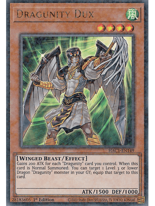 Dragunity Dux - HAC1-EN149 - Duel Terminal Ultra Parallel Rare