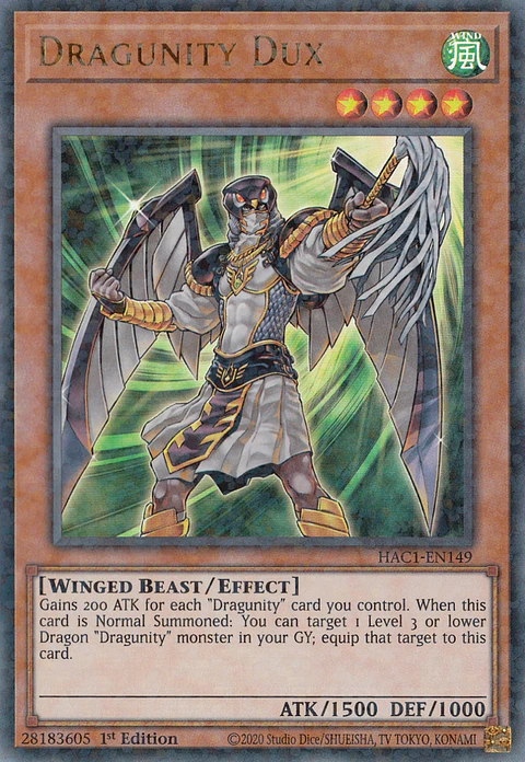 Dragunity Dux - HAC1-EN149 - Duel Terminal Ultra Parallel Rare