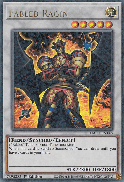 Fabled Ragin - HAC1-EN146 - Duel Terminal Ultra Parallel Rare