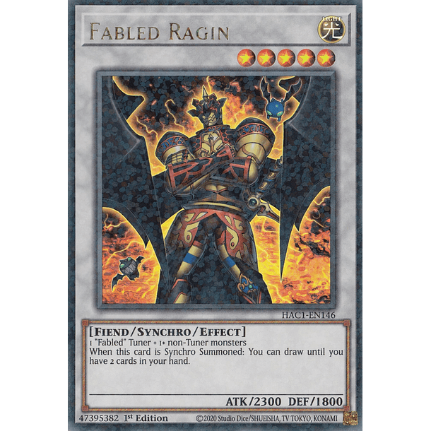 Fabled Ragin - HAC1-EN146 - Duel Terminal Ultra Parallel Rare