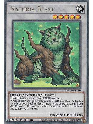 Naturia Beast - HAC1-EN120 - Duel Terminal Ultra Parallel Rare