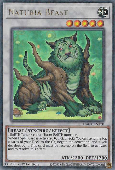 Naturia Beast - HAC1-EN120 - Duel Terminal Ultra Parallel Rare