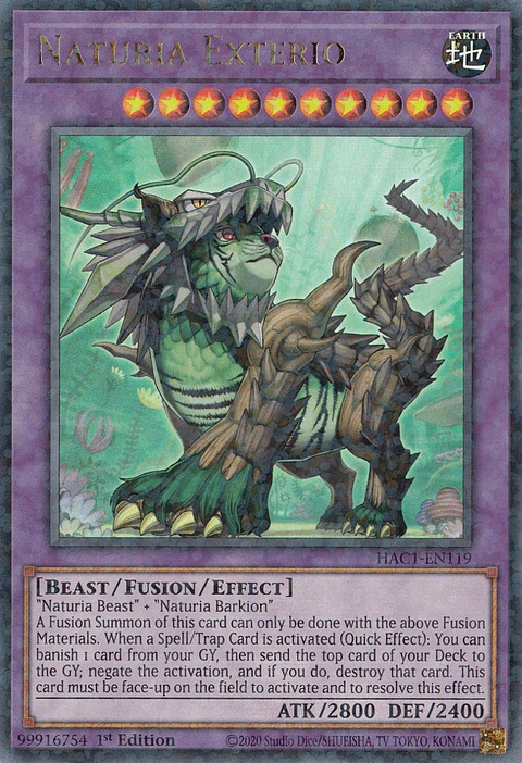 Naturia Exterio - HAC1-EN119 - Duel Terminal Ultra Parallel Rare