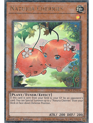 Naturia Cherries - HAC1-EN116 - Duel Terminal Ultra Parallel Rare