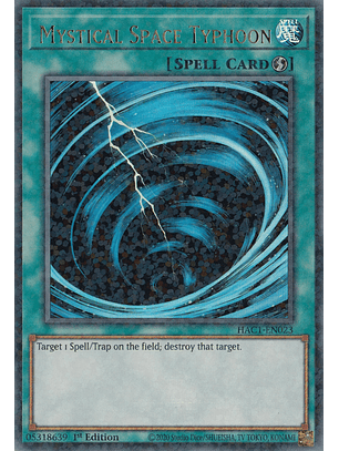 Mystical Space Typhoon - HAC1-EN023 - Duel Terminal Ultra Parallel Rare