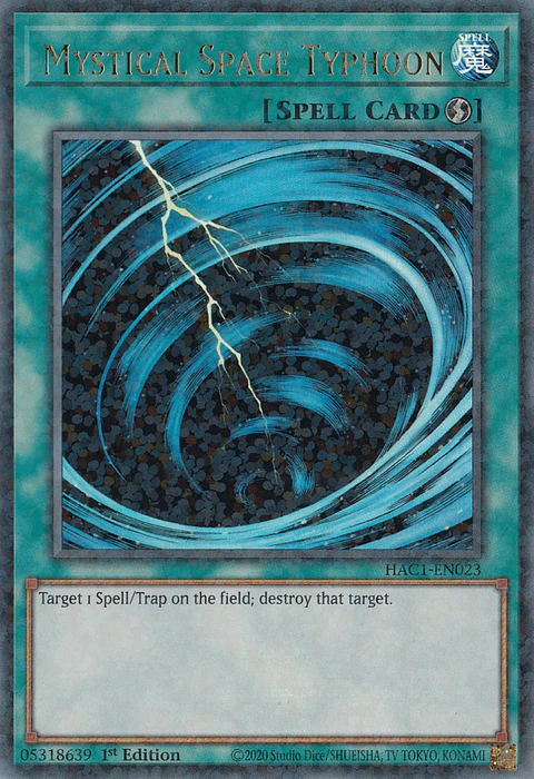 Mystical Space Typhoon - HAC1-EN023 - Duel Terminal Ultra Parallel Rare
