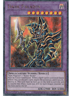 Dark Paladin - HAC1-EN018 - Duel Terminal Ultra Parallel Rare