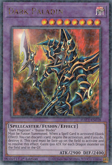 Dark Paladin - HAC1-EN018 - Duel Terminal Ultra Parallel Rare