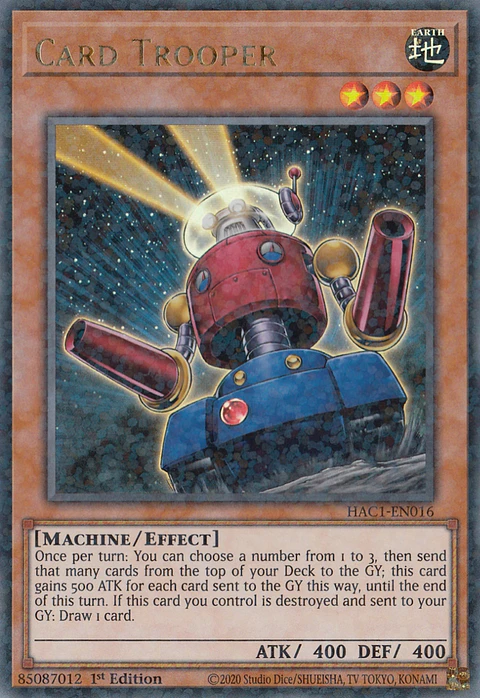 Card Trooper - HAC1-EN016 - Duel Terminal Ultra Parallel Rare