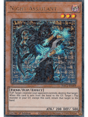 Night Assailant - HAC1-EN009 - Duel Terminal Ultra Parallel Rare