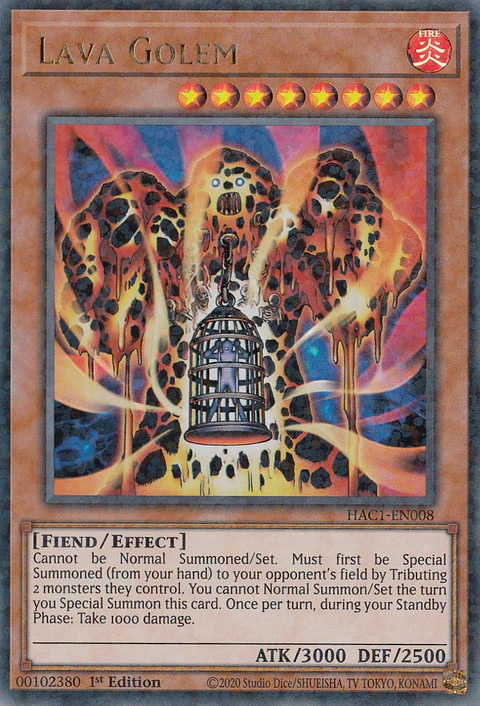 Lava Golem - HAC1-EN008 - Duel Terminal Ultra Parallel Rare