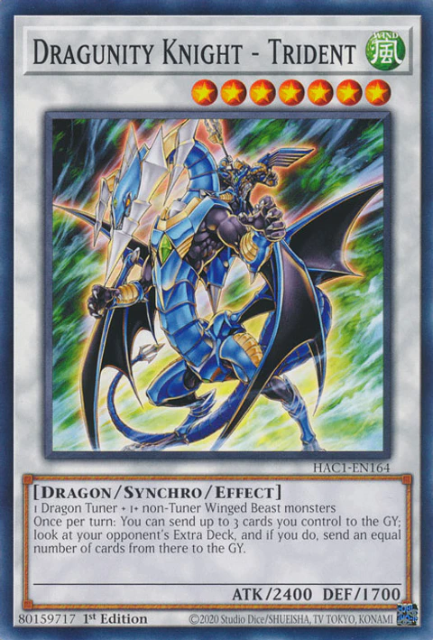 Dragunity Knight - Trident - HAC1-EN164 - Common 