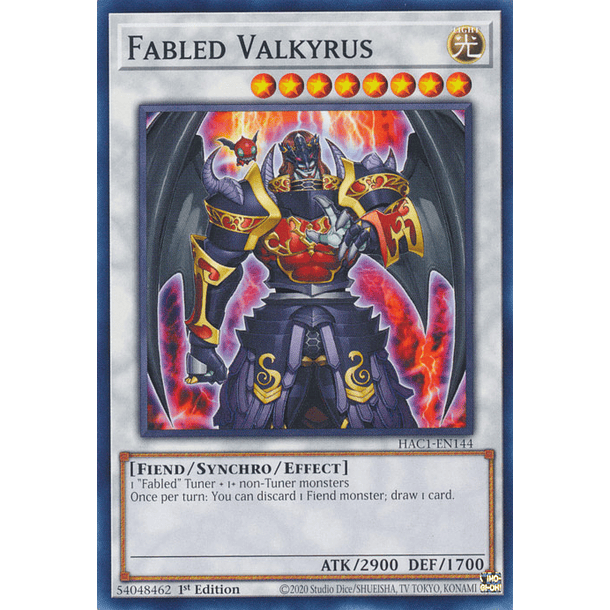 Fabled Valkyrus - HAC1-EN144 - Common 
