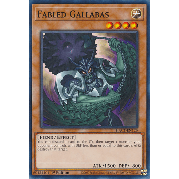 Fabled Gallabas - HAC1-EN126 - Common 