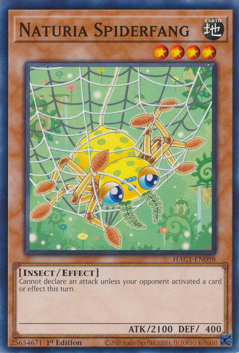 Naturia Spiderfang - HAC1-EN098 - Common 
