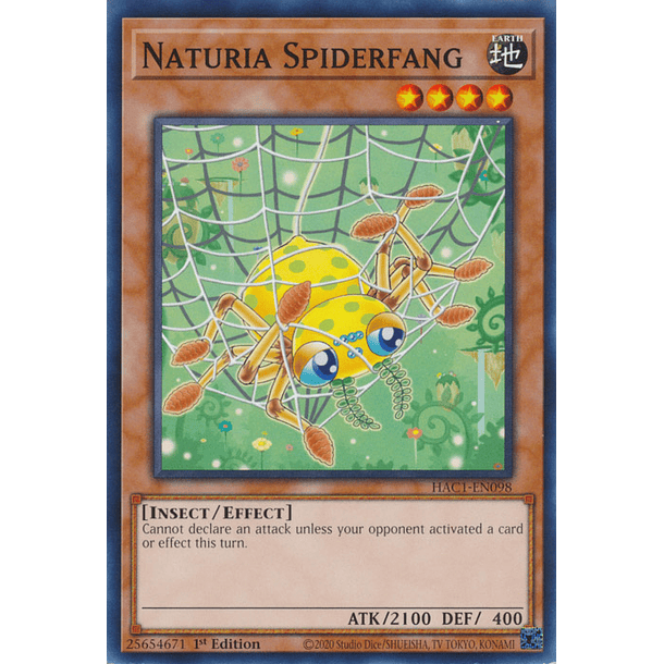Naturia Spiderfang - HAC1-EN098 - Common 